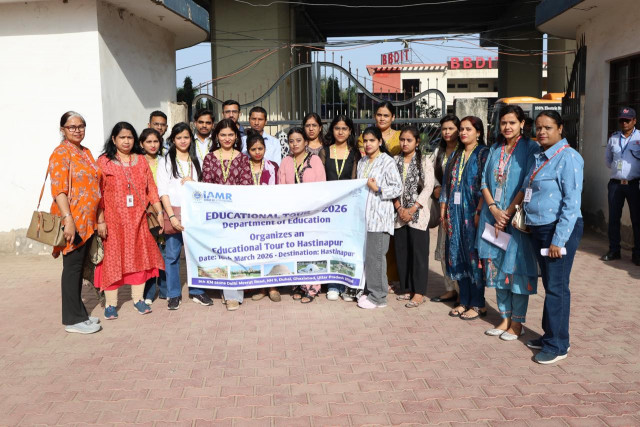 A one-day educational tour was organized to historic city of Hastinapur